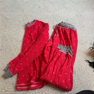 P.J. Salvage Red and Gray Pajama Set